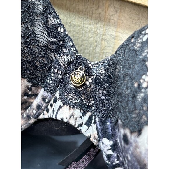 Victorias Secret Leopard Print 38C Lined Perfect Coverage Bra With Lace Trim - Picture 3 of 7